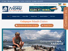 Tablet Screenshot of galapagosinformation.com
